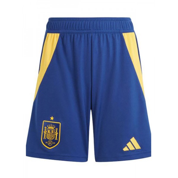 Spain pantaloncini maglia da casa da uomo prima uniforme da calcio abbigliamento sportivo pantaloni maglia da calcio Euro 2024 coppa
